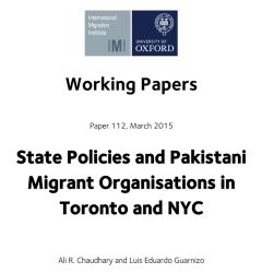 State Policies and Pakistani Migrant Organisations in Toronto and New York City